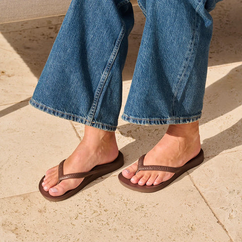 Arch Support Flip Flops - Classic - Brown