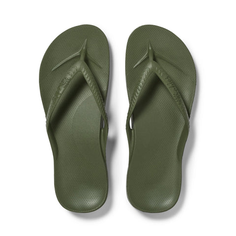 Arch Support Flip Flops - Classic - Olive